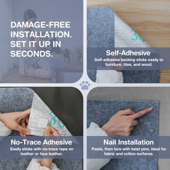 BOLIAN durable felt with 3D grooves attracts cats' claws.