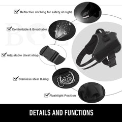 Bolux reflective straps for nighttime visibility and safety