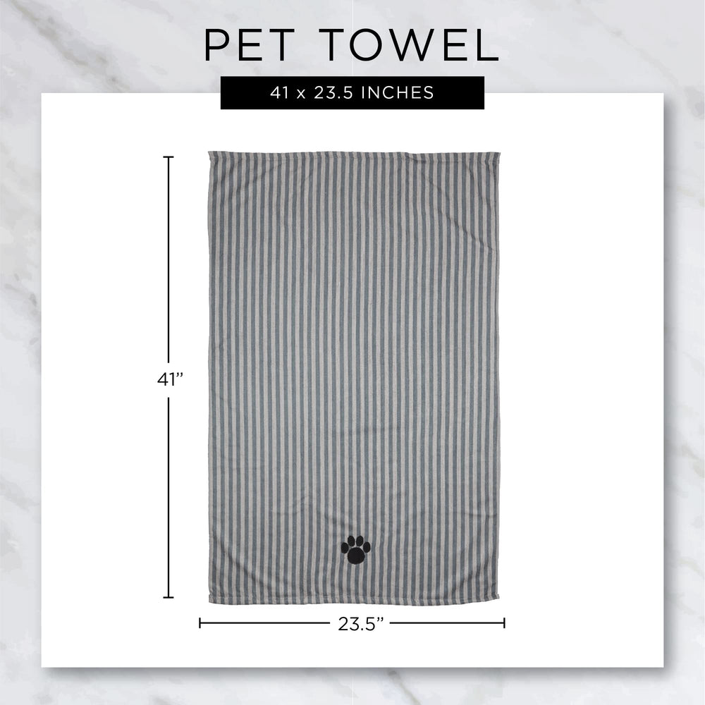 Bone Dry lavender embroidered towel care: machine washable and durable