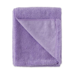 Bone Dry lavender embroidered towel highlighting easy-drying for pets after baths