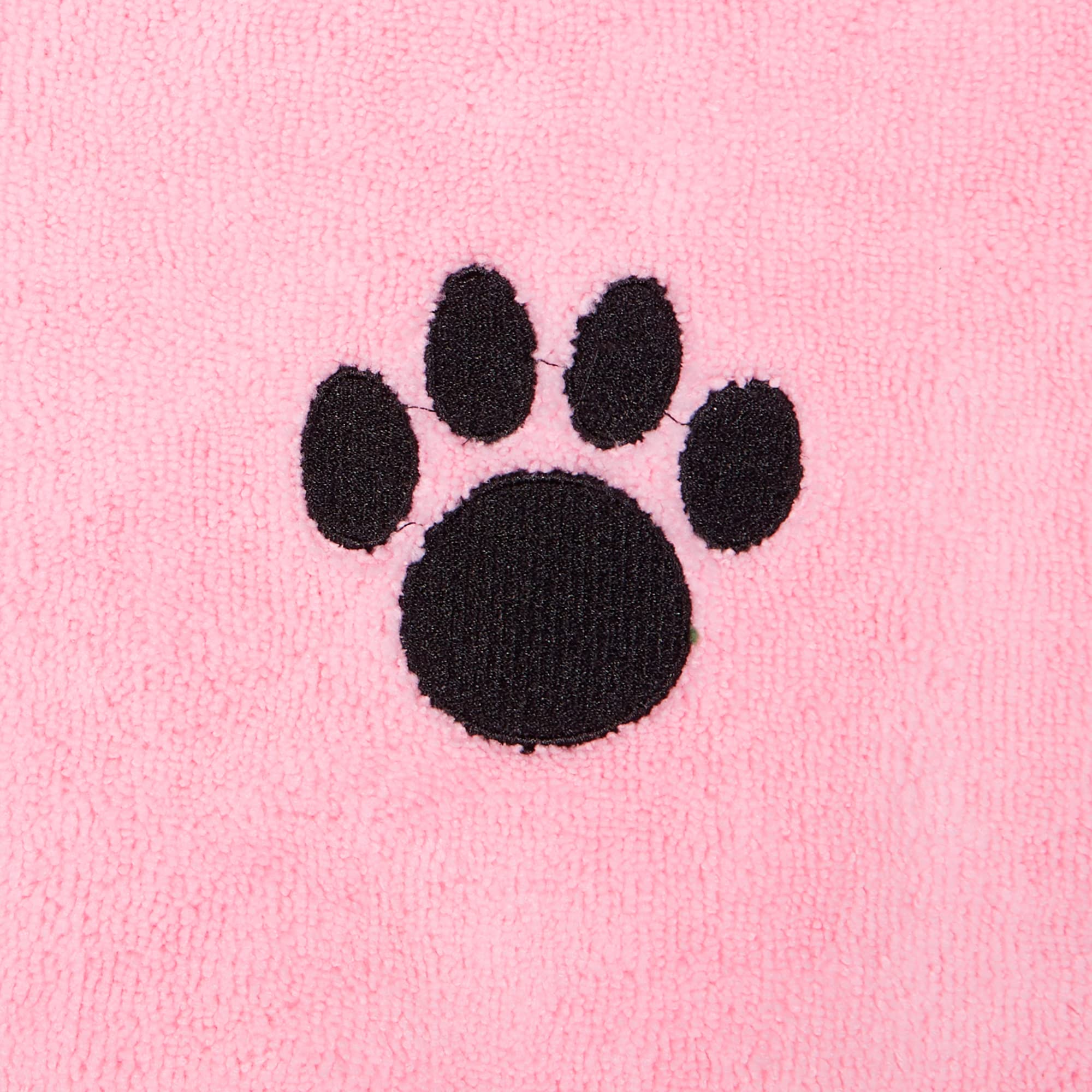 Bone Dry pink towel in car for on the go drying