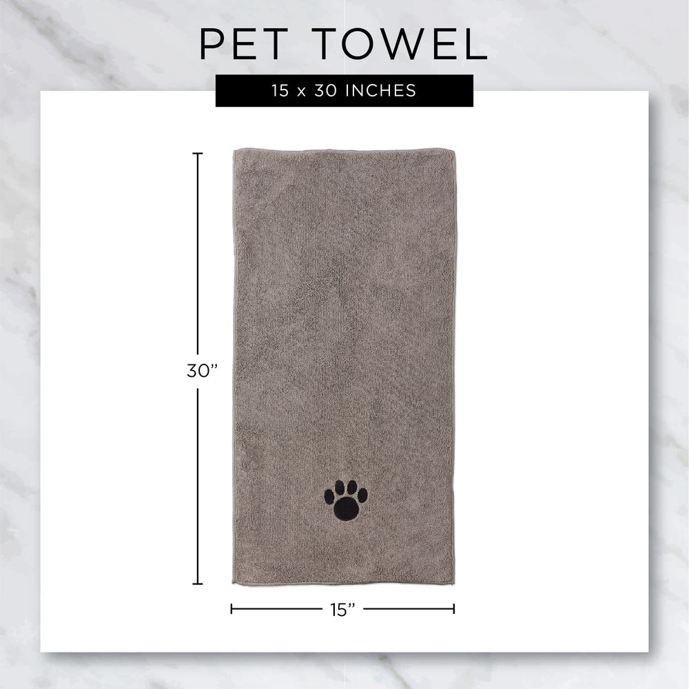 Bone Dry soft terry microfiber texture provides high absorption.