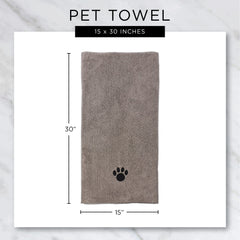 Bone Dry soft terry microfiber texture provides high absorption.