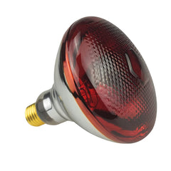 BONGBADA PAR38 red infrared lamp with glass shell for even heat diffusion.