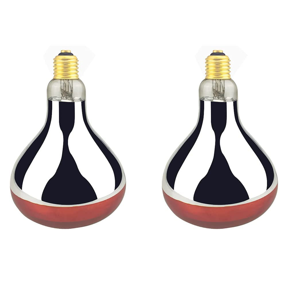 BONGBADA red infrared heat lamp bulb glows warmly for food service warming