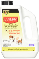 Bonide Dust-On bottle for fly, lice, and tick control on animals