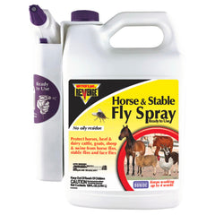 Bonide Revenge horse-stable-spray-bottle protects livestock from flies.