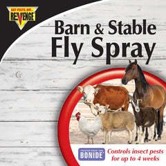 Bonide Revenge spray for livestock and premises supporting calm, pest-free animals