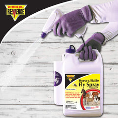 Bonide Revenge ready-to-use label showing simple indoor and outdoor use.