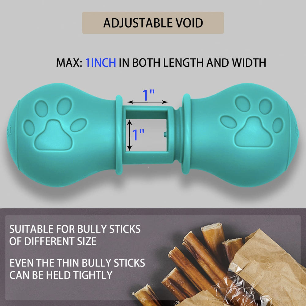 BoniVet Bully Stick Holder green-large suited for bigger dogs safely.