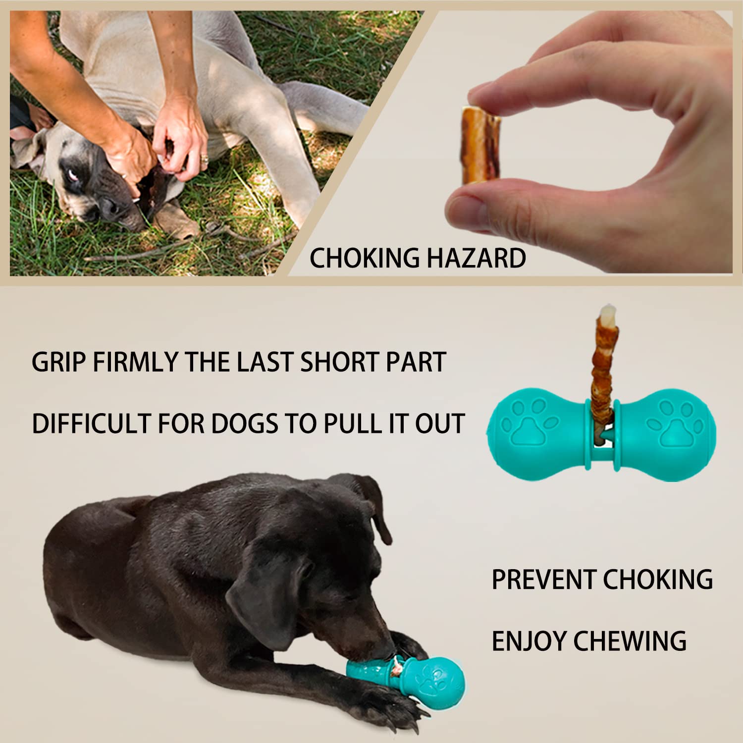 BoniVet Bully Stick Holder secure-grip keeps sticks in place during chewing.