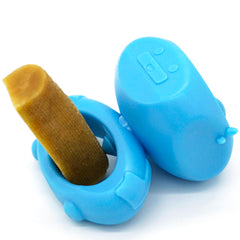 BoniVet dog chew holder front view with secure grip for safer chewing.