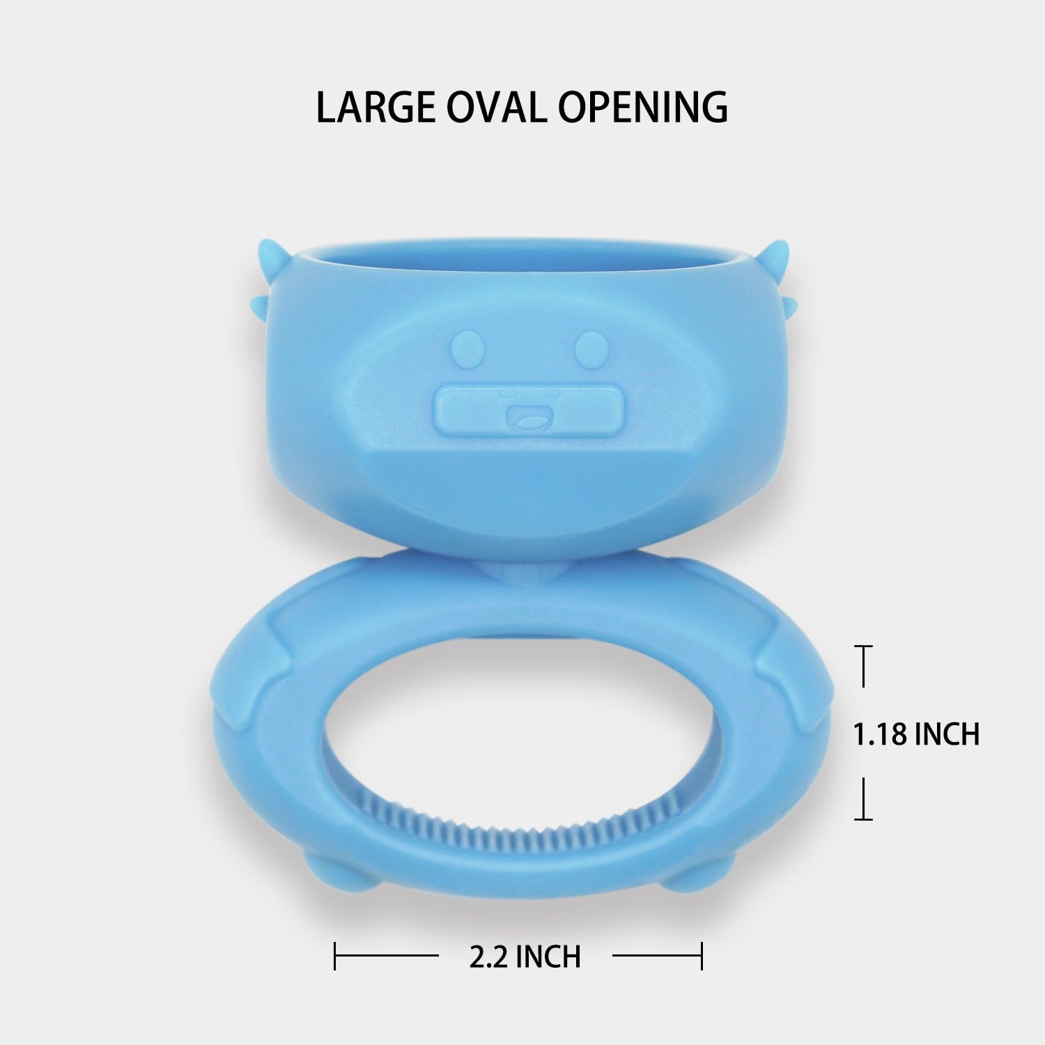 BoniVet dog chew holder with oval opening for large chews like yak bones.