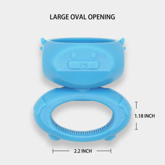 BoniVet dog chew holder with oval opening for large chews like yak bones.