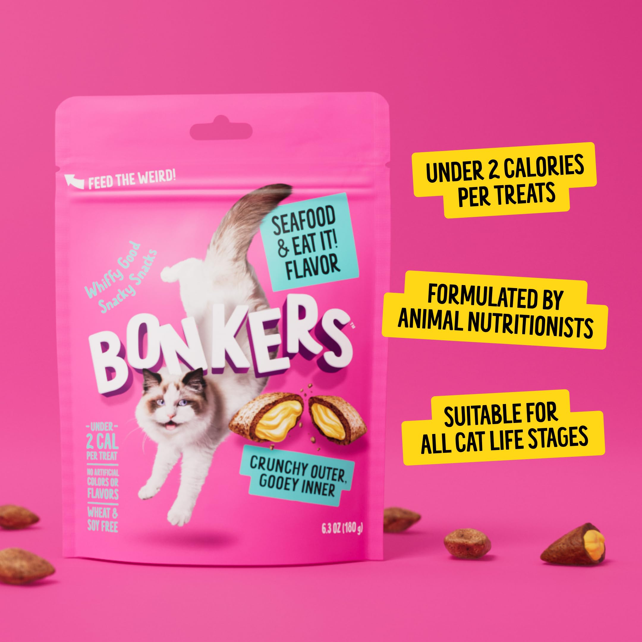 Bonkers treats free from artificial colors and flavors for clean snacking