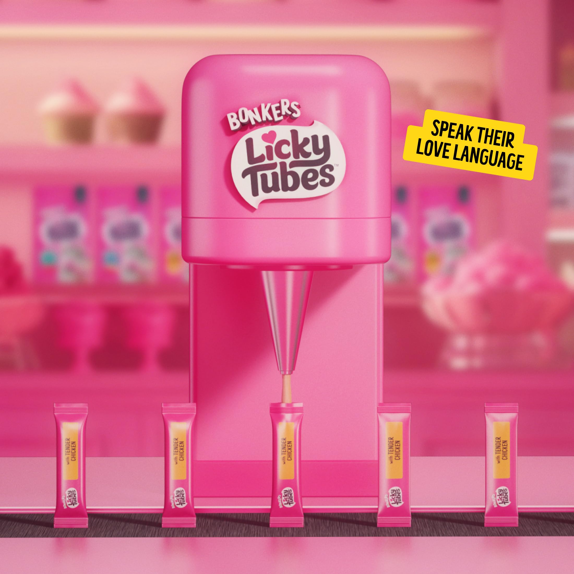 All life stages suited by Bonkers Licky Tubes for cats.