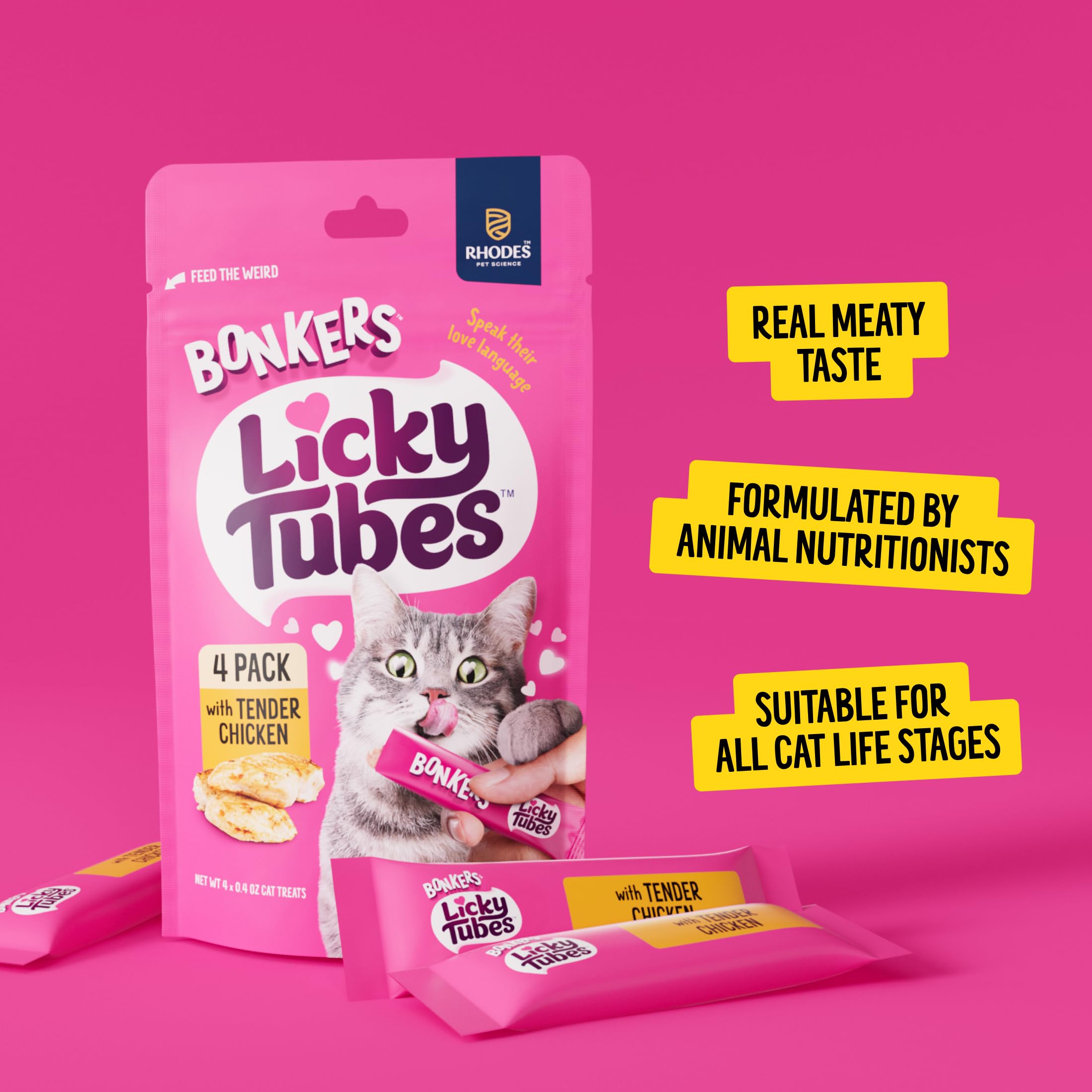 Bonkers Licky Tubes free-from-nasties with clean ingredients.
