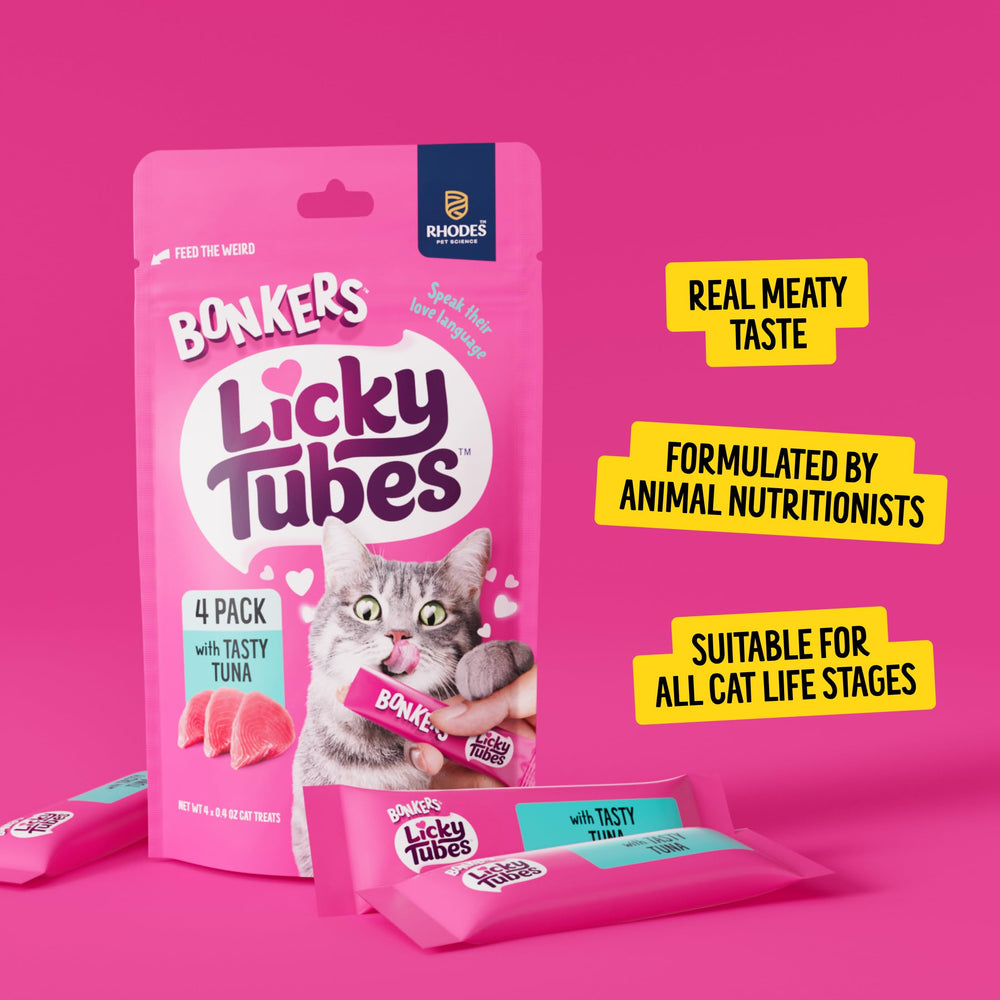 No artificial colors or flavors in Bonkers Licky Tubes.