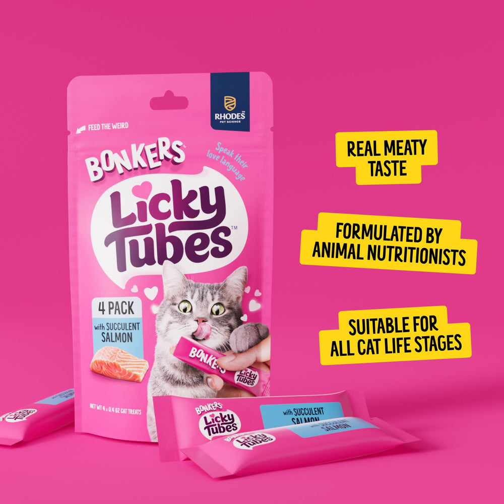 Bonkers Licky Tubes nutritionist-formulated blend for balanced snacking