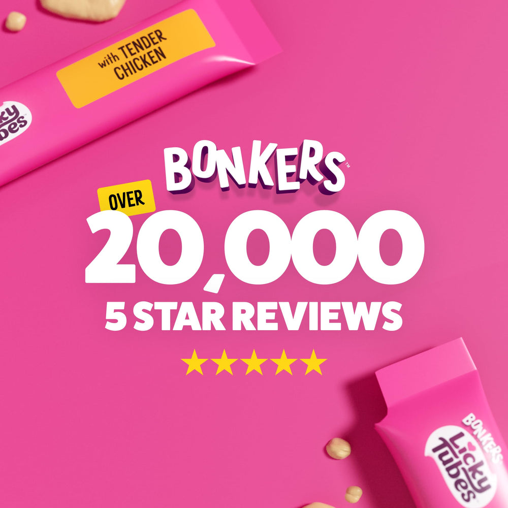 Bonkers Licky Tubes animal-nutritionists-formulated balanced snack.