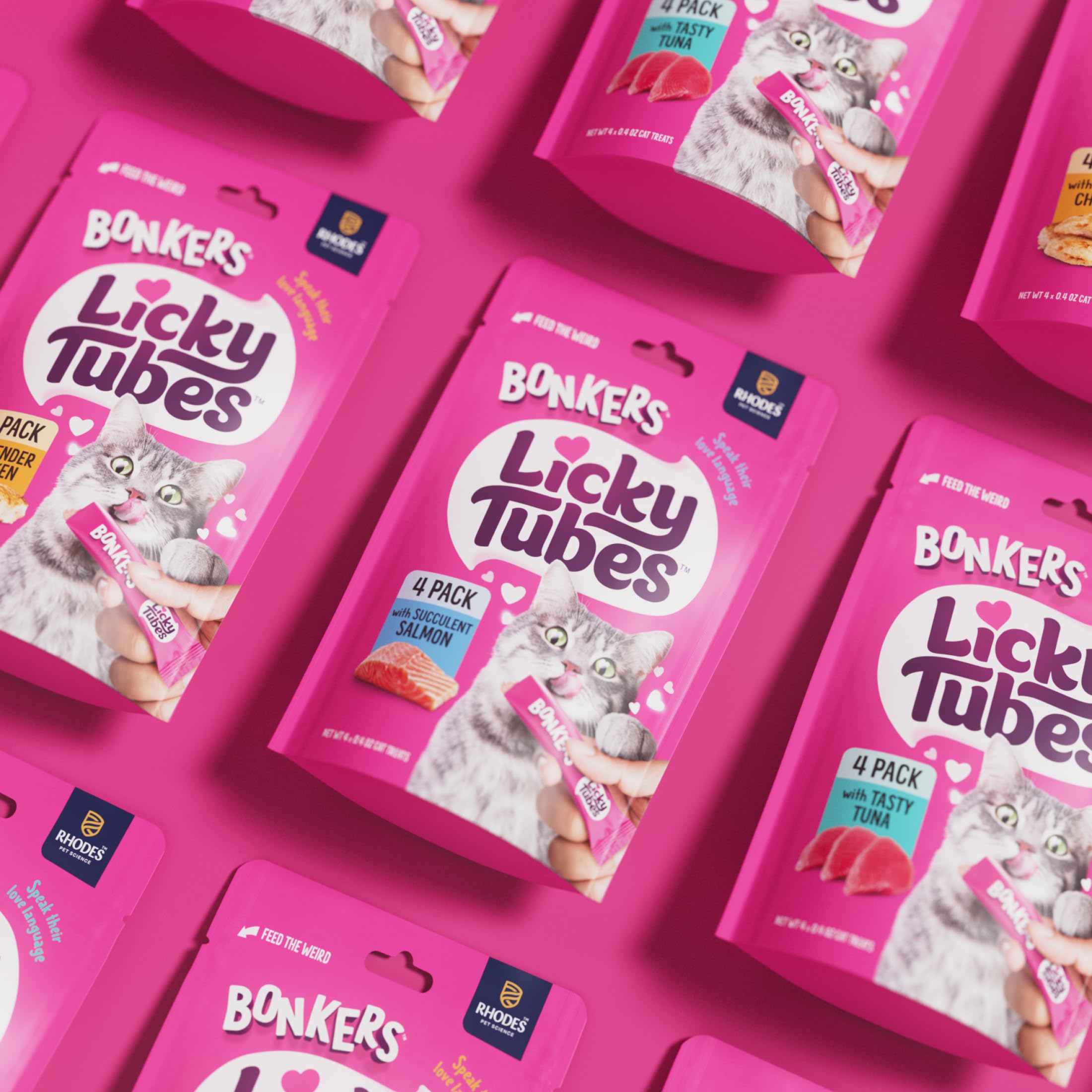 Bonkers Licky Tubes real salmon flavor cats love