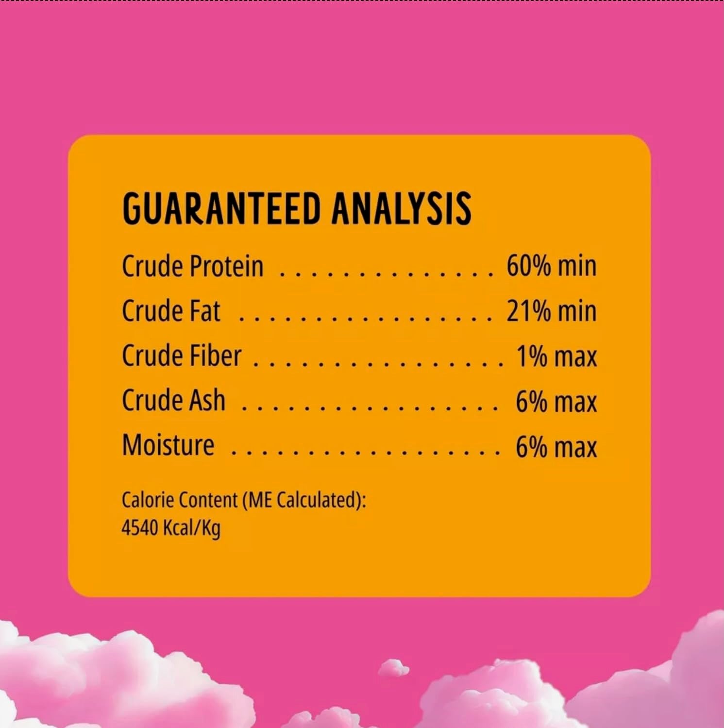 Bonkers Purrpops Single Ingredient label simple snack option
