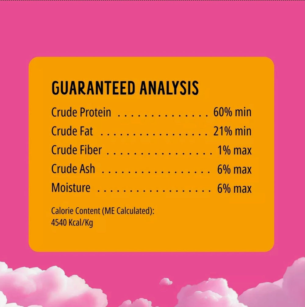Bonkers Purrpops Single Ingredient label simple snack option