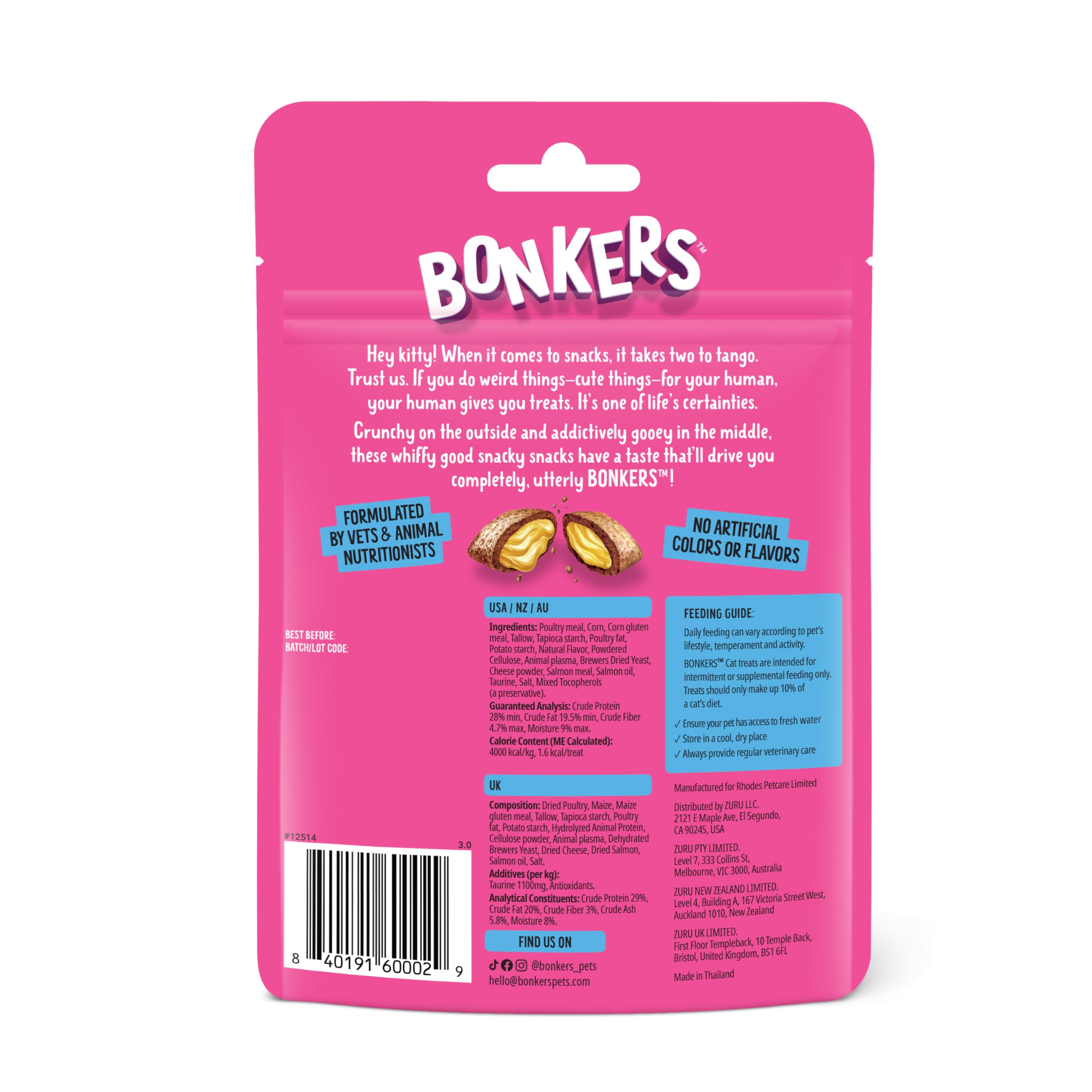 Bonkers Salmon Supreme bulk pack of 10 bags—convenient storage and value.