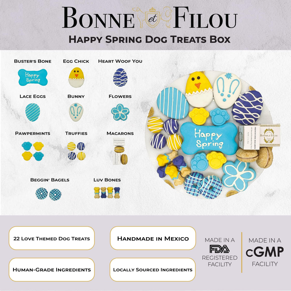 Bonne et Filou dog macarons for festive treat time