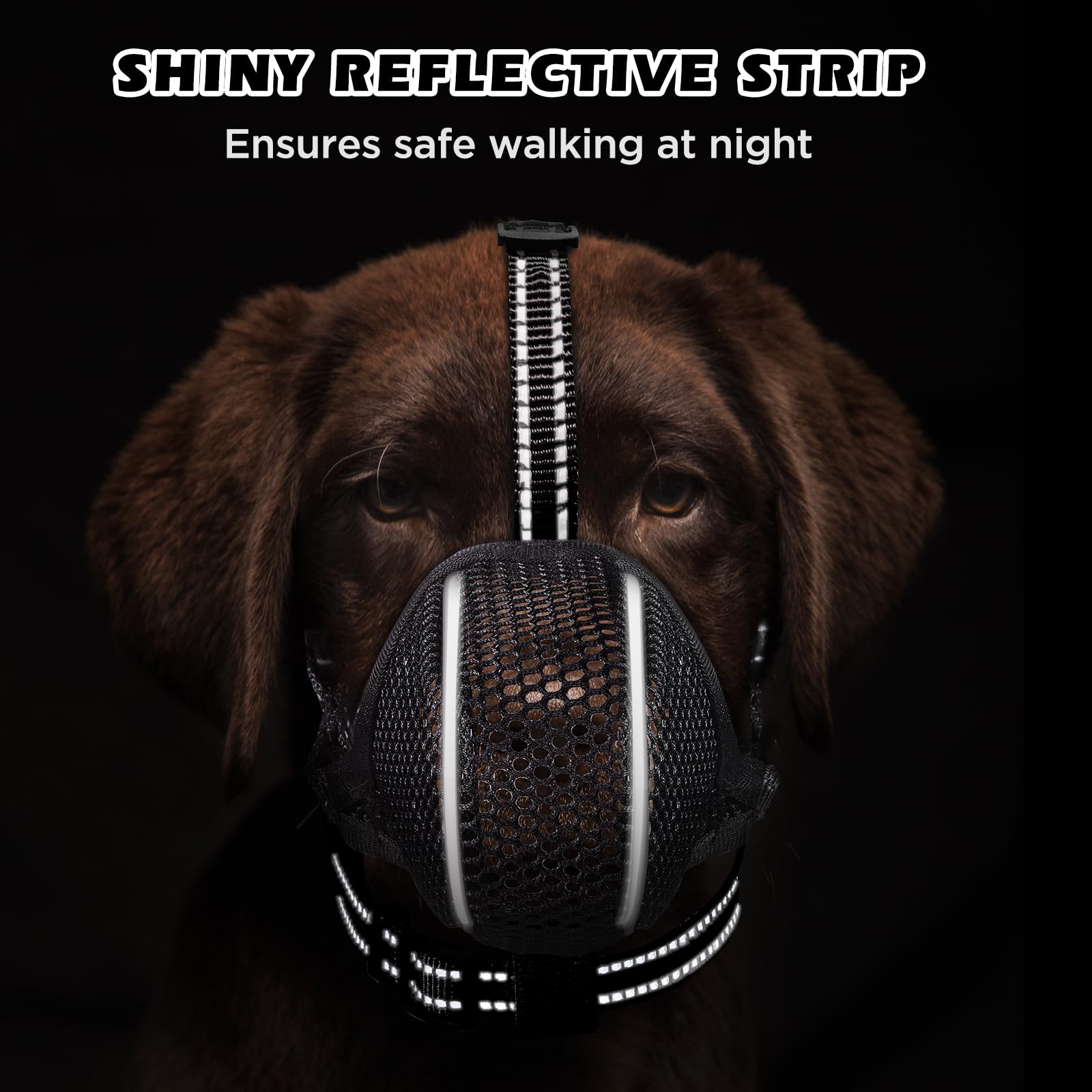 BONTHEE foldable mesh muzzle ideal for travel and quick storage