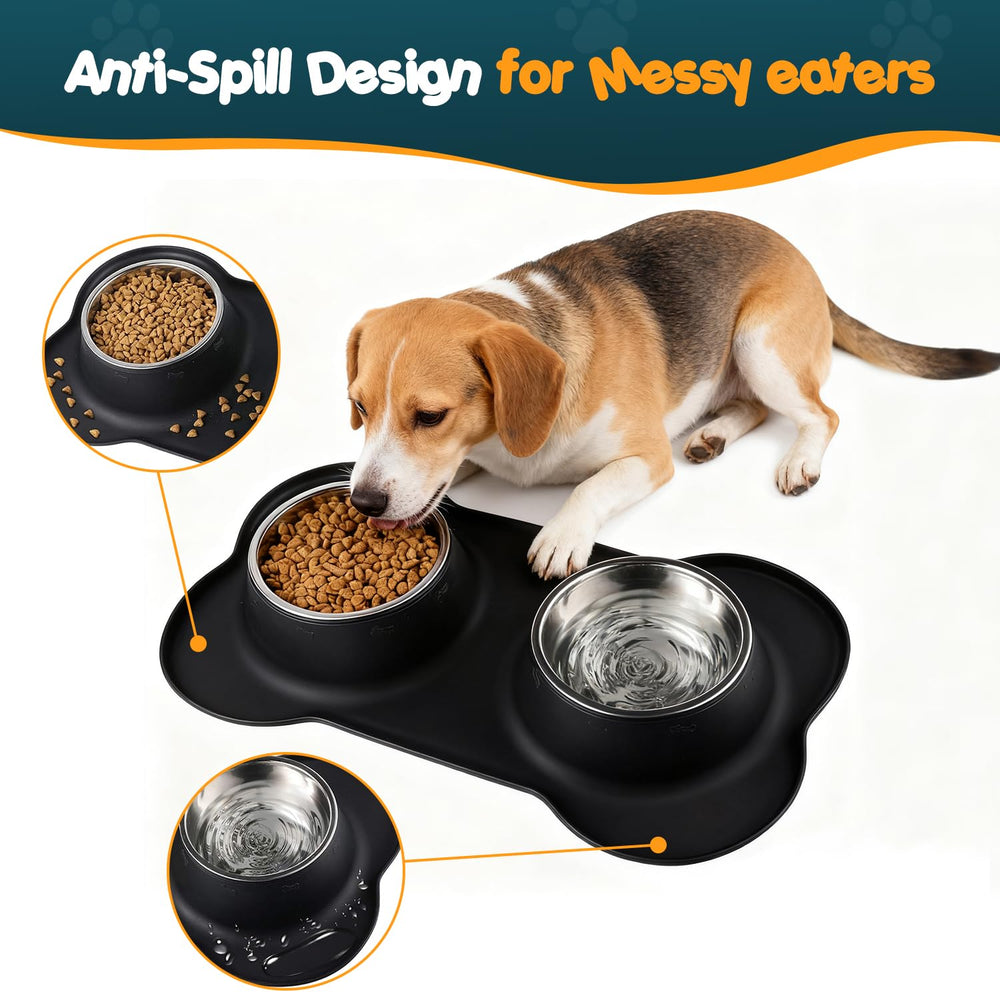 Puppy-friendly feeder design aids mess-free meals.