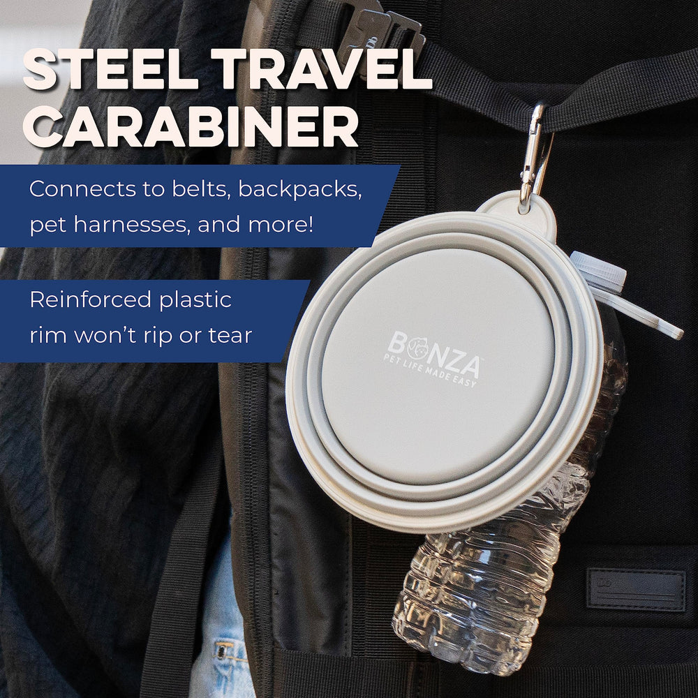 Bonza BPA-free collapsible pet bowl for daily use