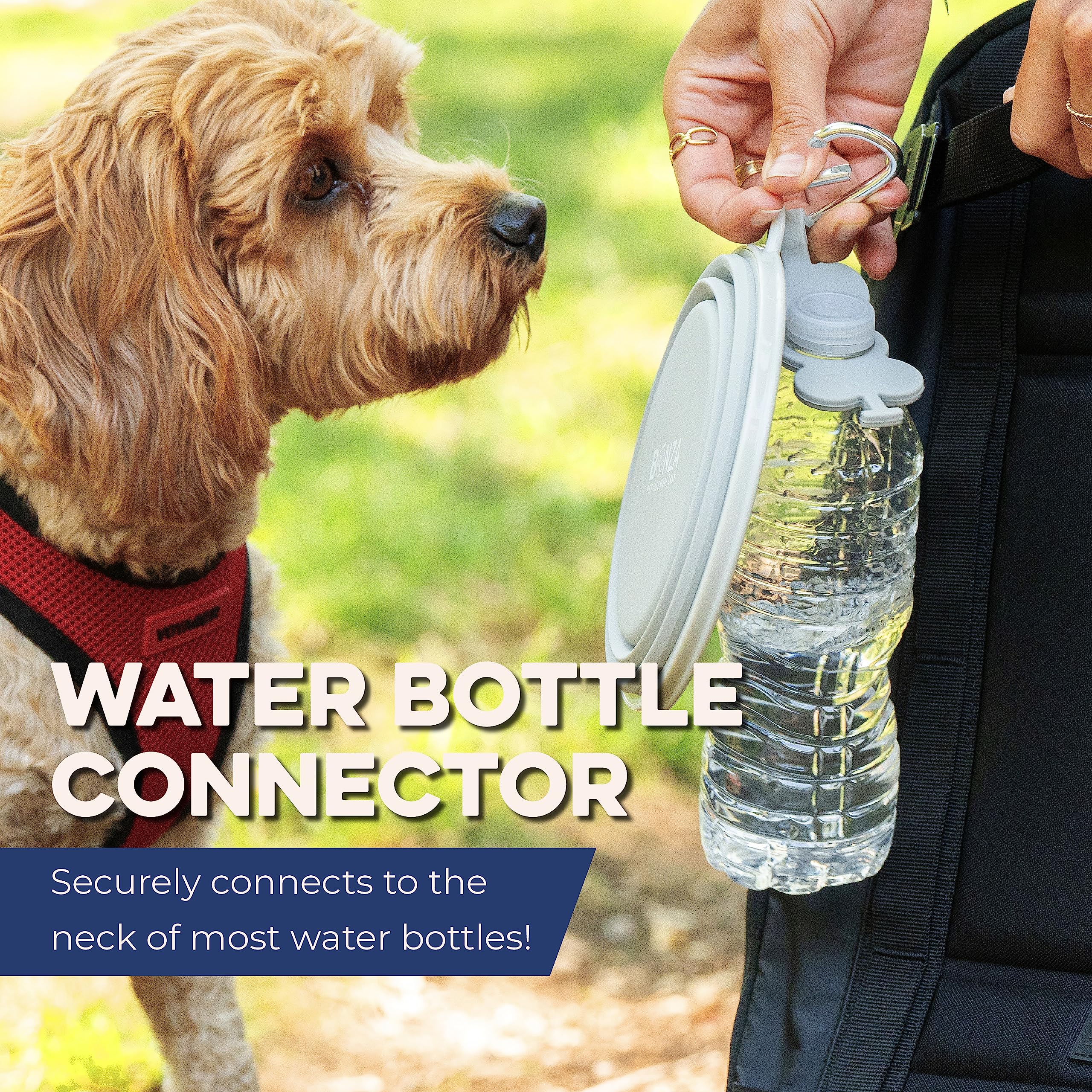 Bonza BPA-free silicone bowl safe for pets on adventures