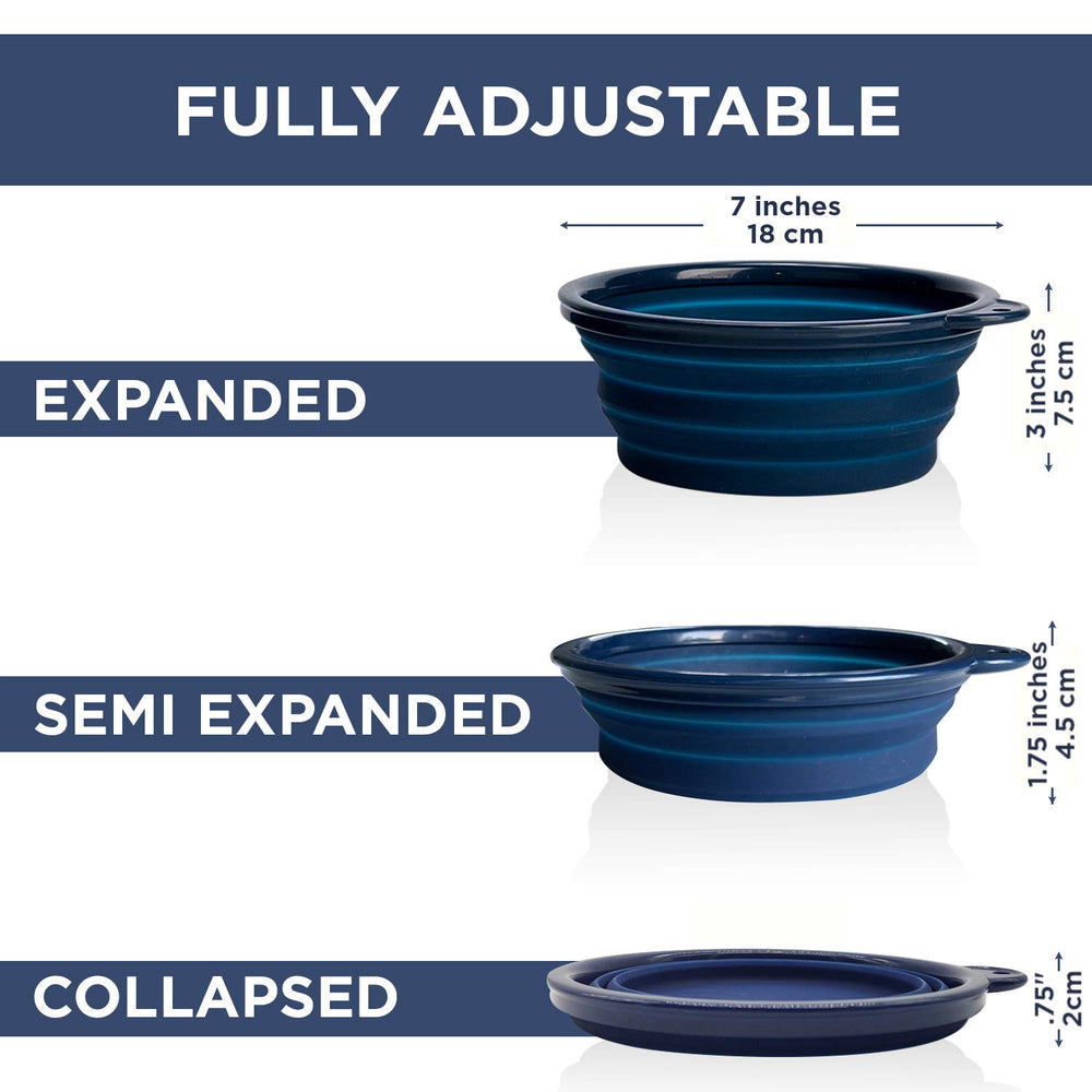 Bonza durable silicone construction for medium to large breeds.