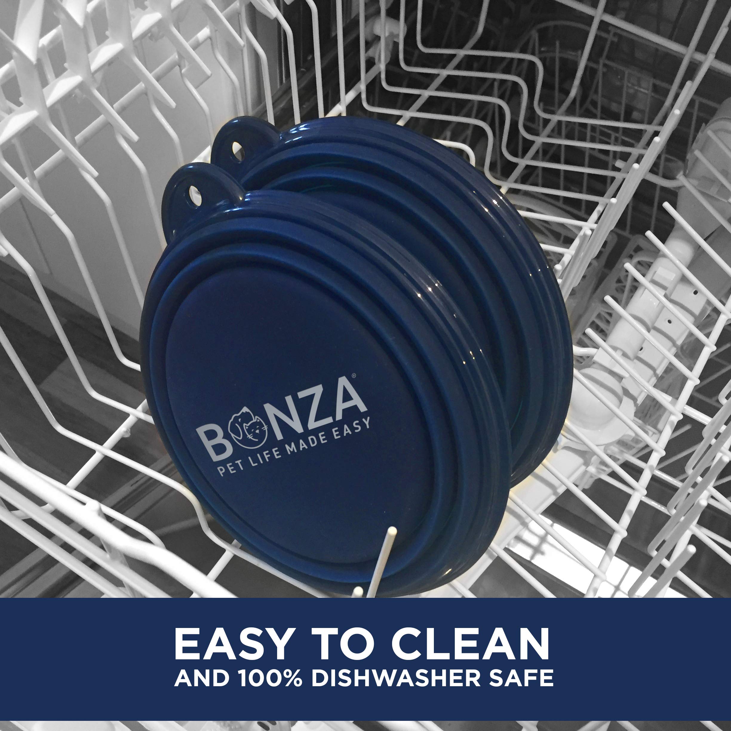 Bonza leak-proof design helps prevent spills during transport.