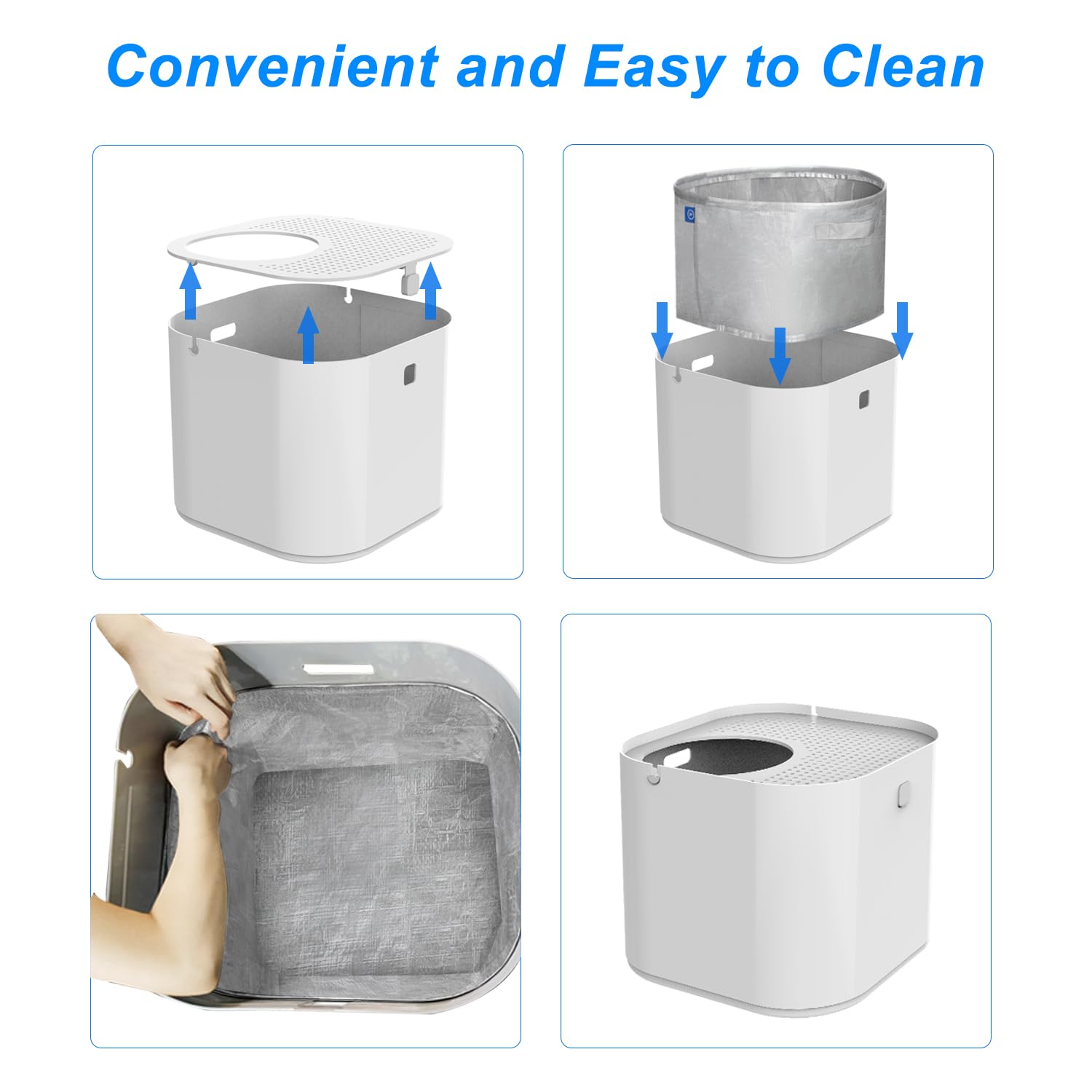 BoomBa Mod Kat Liner shown ready to clean and reuse, reducing waste.