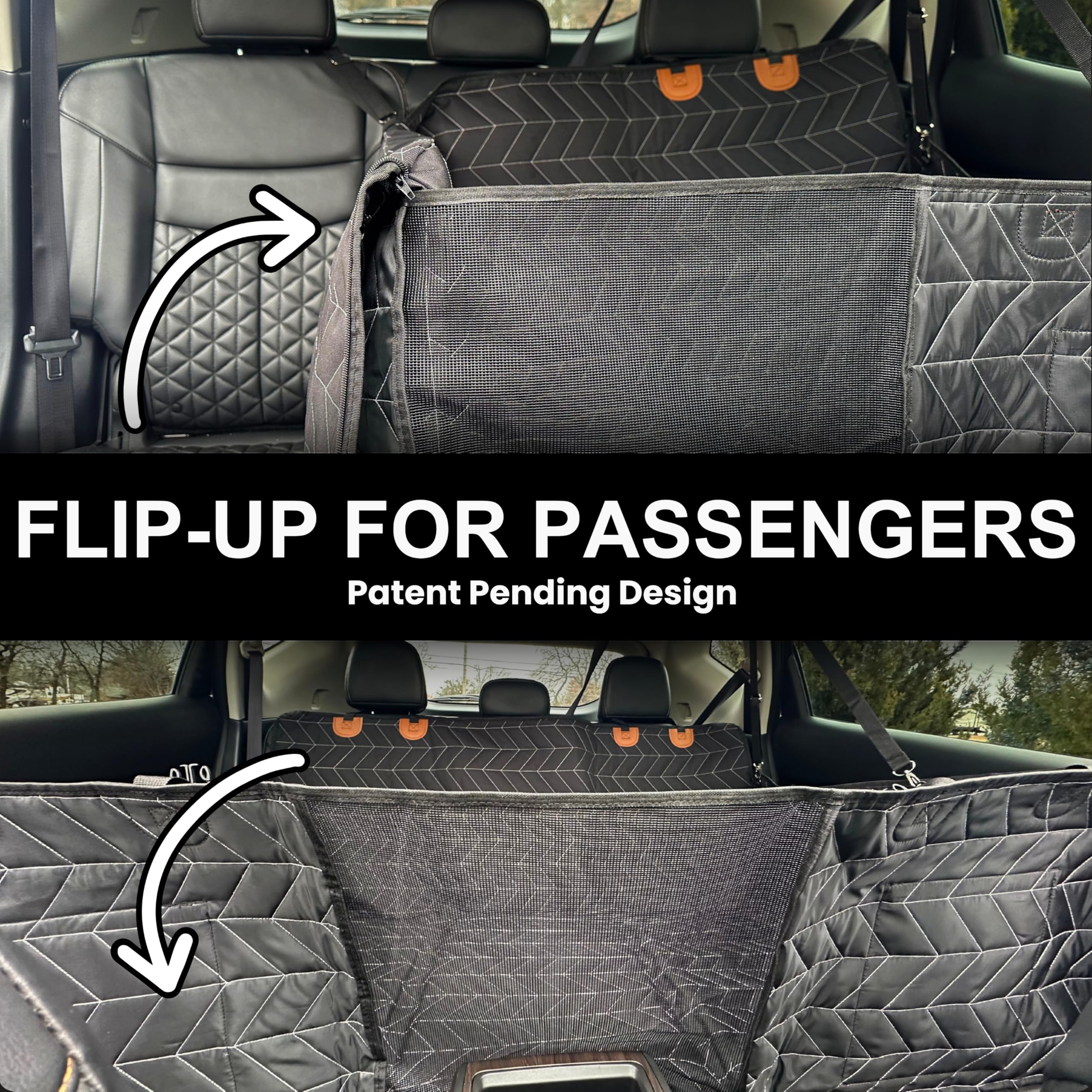 Boops & Floofs back-seat-extender rigid bottom prevents sagging