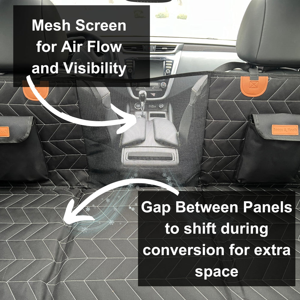 Boops & Floofs back-seat-extender storage pouches keep treats organized