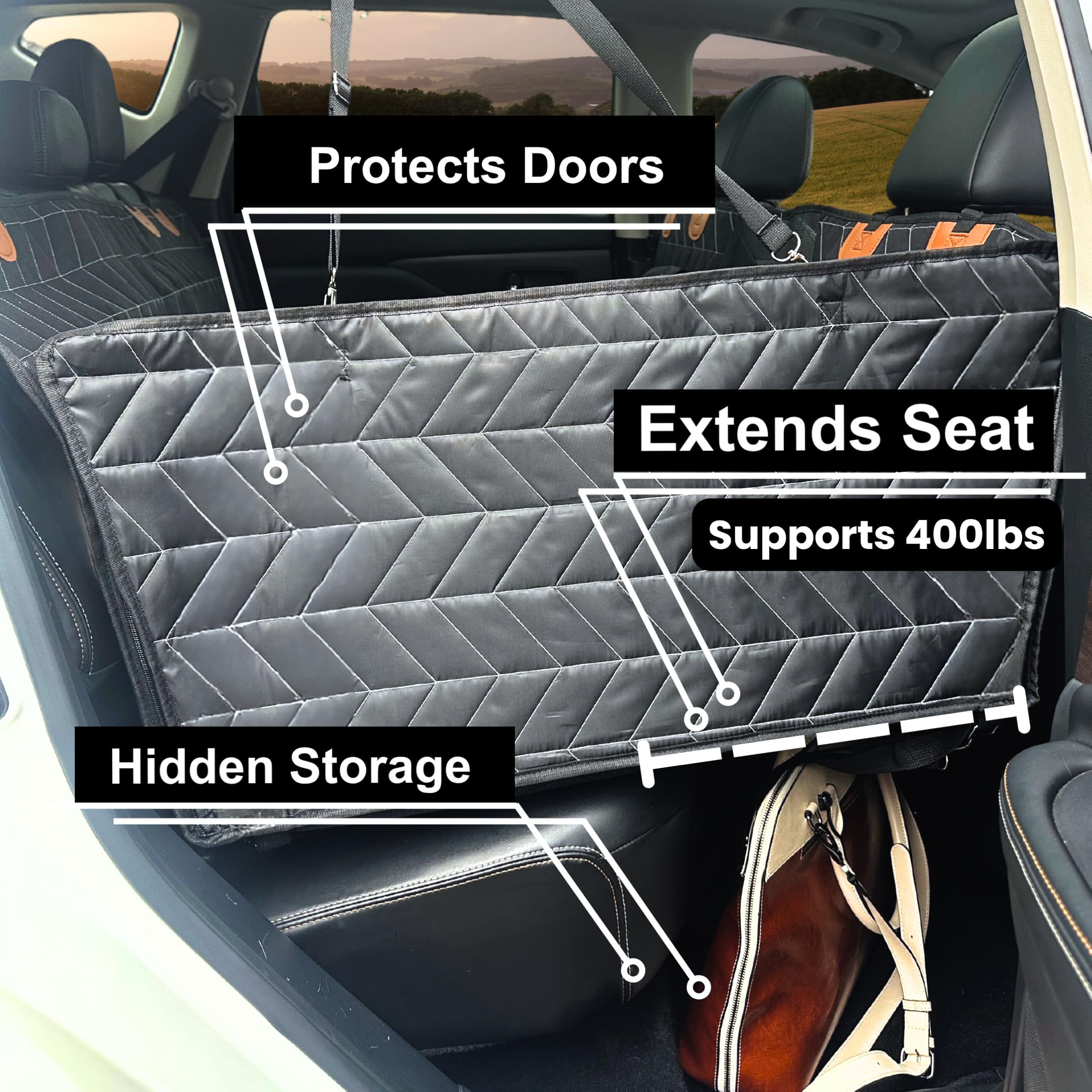 Boops & Floofs back-seat-extender waterproof surface wipes clean quickly