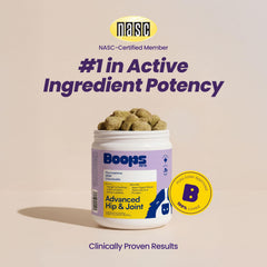 Boops Pets MSM-powered hip joint formula promoting flexible movement