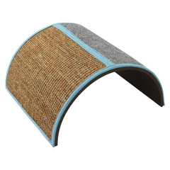 Boots & Barkley Cat Wave Scratcher with dual surfaces for scratching and a cozy tunnel hideaway.