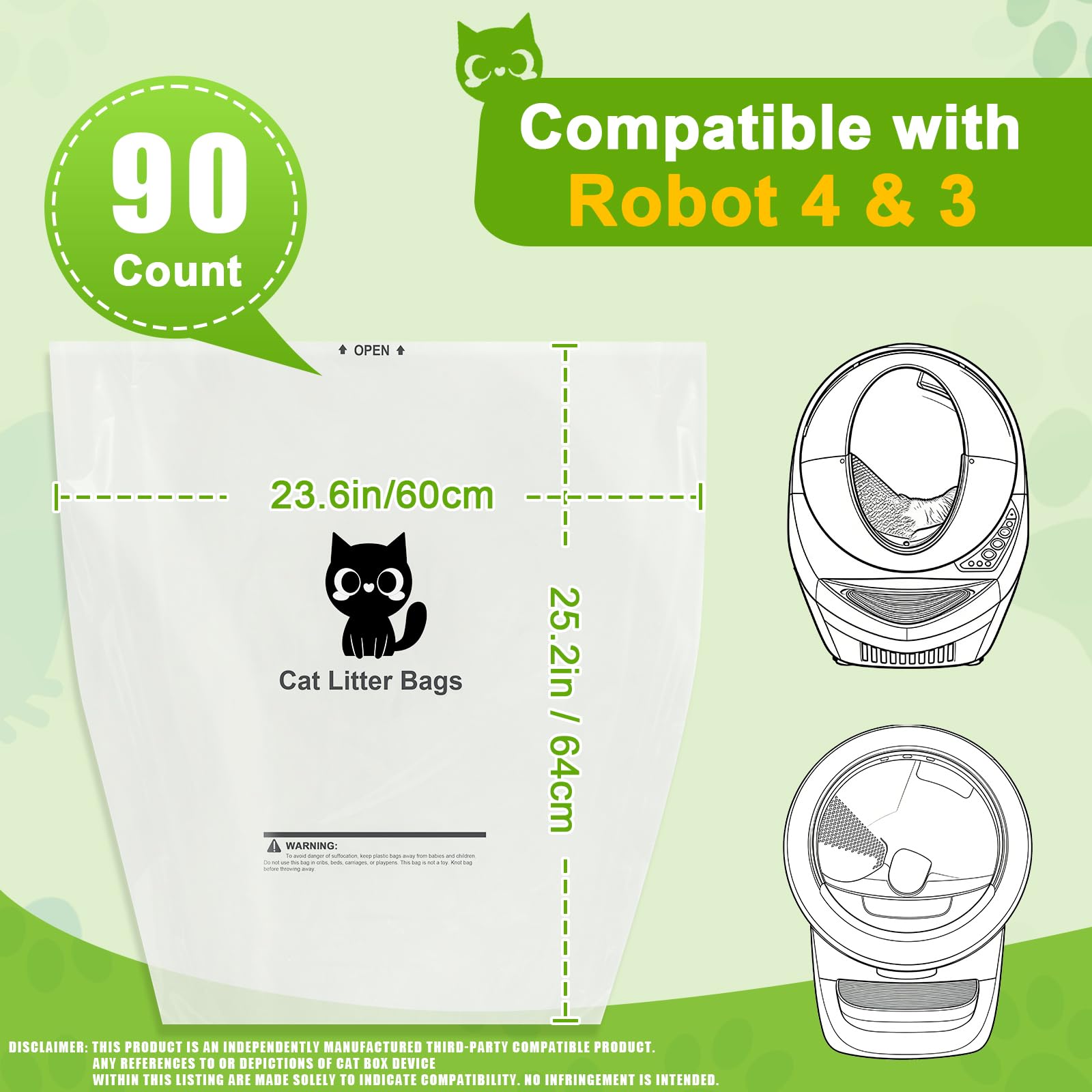 BOOWOO bags fit Ro.bot 4 and 3 for seamless compatibility