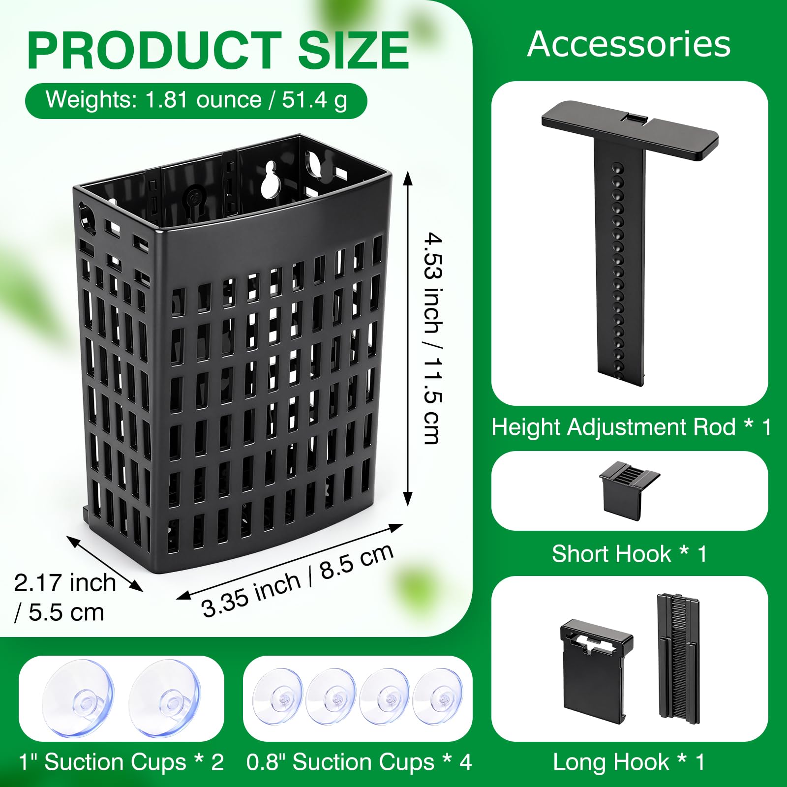 Borlech BPA-free ABS material ensures safe, durable aquarium use.