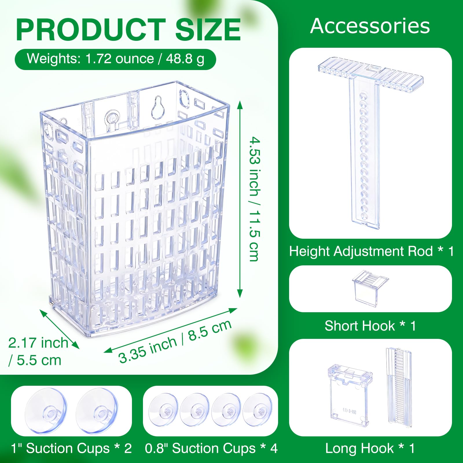 Borlech deep-root holder supports robust plant anchoring for Amazon Swords.