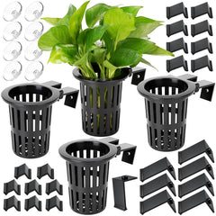 Borlech aquarium plant holder extension hooks enable flexible mounting for larger tanks.