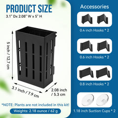Borlech plant holder hanging on glass edge for flexible aquarium placement.
