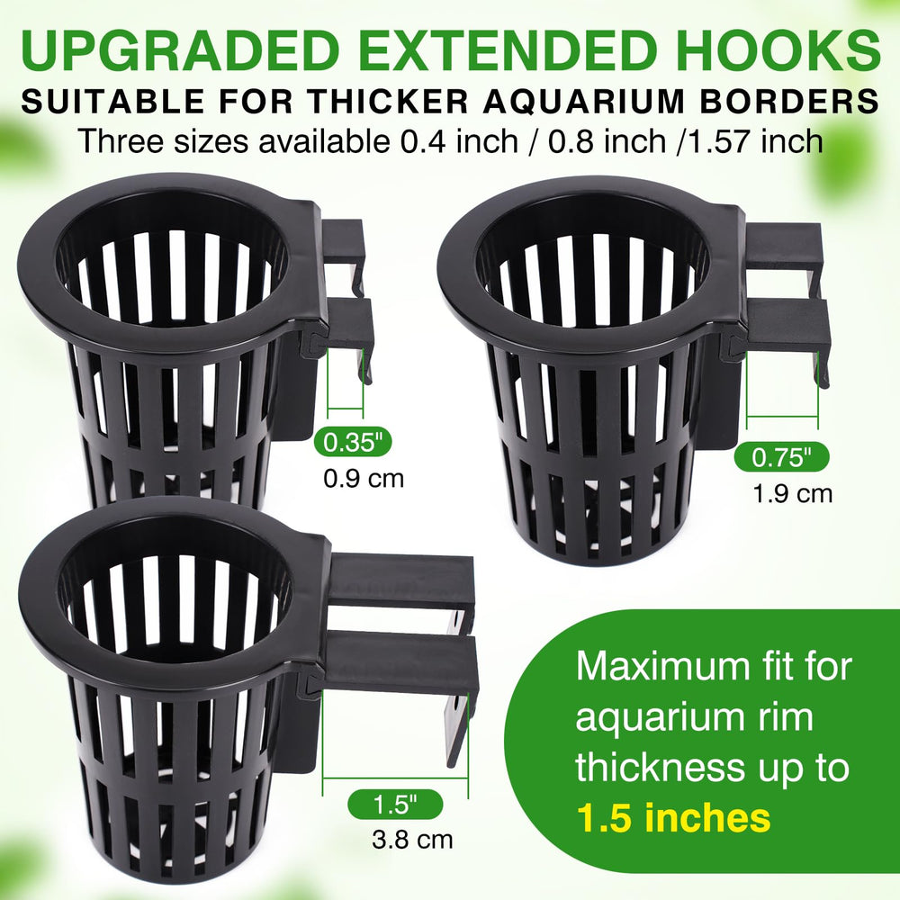 Borlech includes six hooks in three sizes to fit various plants.