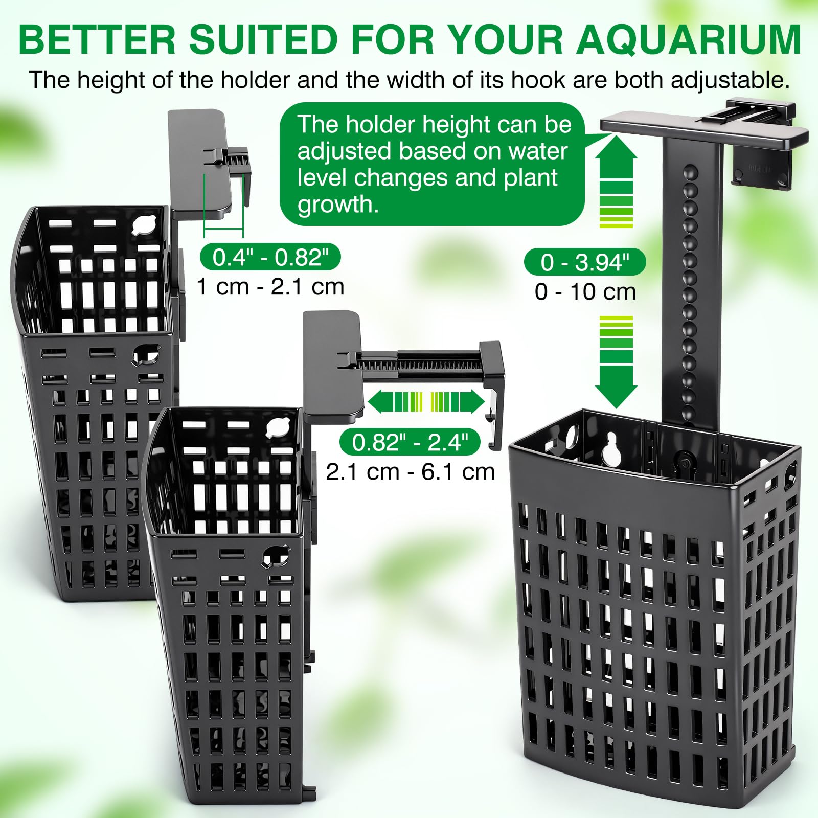 Borlech rim-hang hook provides versatile mounting on tank rims.