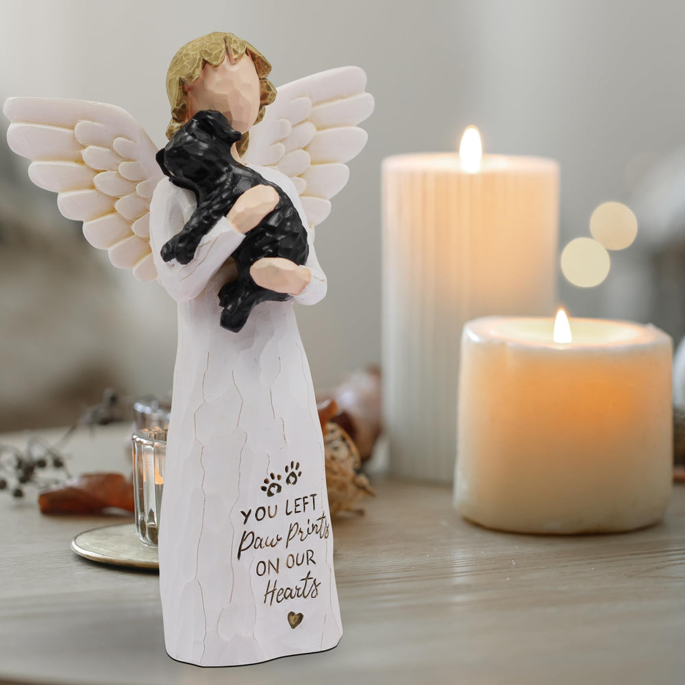 BORLESTA engraved quote dog memorial figurine with heartwarming message.