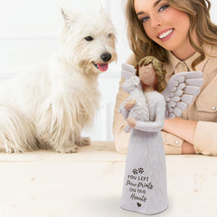 BORLESTA polyresin dog memorial sculpture for long-lasting display